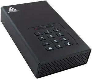 Apricorn 4TB Aegis Padlock DT 256-bit Encryption USB 3 Hard Drive (ADT-3PL256-4000)