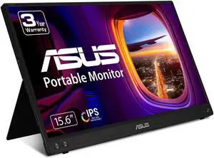 ASUS ZenScreen 15.6" 1080P Portable Monitor (MB16ACV) - Full HD, IPS, Eye Care, Flicker Free, Blue Light Filter, Kickstand, USB-C Power Delivery, for Laptop, PC, Phone, Console