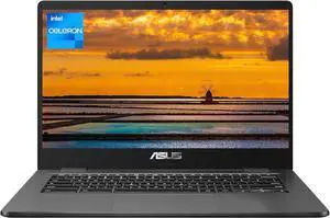 ASUS 180-Degree Swivel Chromebook, 14" HD Display, Intel Celeron N3350 2 Core Processor, 4GB RAM, 32GB eMMC SSD, Intel HD Graphics 500, Webcam, WiFi, Bluetooth, Chrome OS, Grey