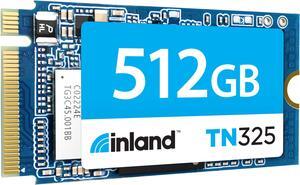 INLAND M.2 2242 512GB SSD NVMe PCIe Gen 3x4 Internal Solid State Drive 3D NAND TLC Read/Write Speed Up to 2,400/1,700 MB/s