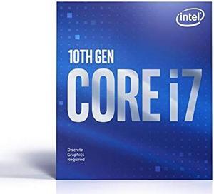 Intel(r) Core(tm) i7-10700F Desktop Processor 8 Cores up to 4.8 GHz Without Processor Graphics LGA1200 (Intel(r) 400 Series chipset) 65W