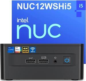 (ASUS NUC)Intel NUC 12 Pro Mini Desktop Computer, Intel Core i5-1240P Mini PC(12C/16T, Up to 4.4GHz)16GB DDR4 RAM & 256GB PCIe 4.0 NVMe SSD, Iris XE Graphics,WiFi6E/BT5.3/8K/2xThunderbolt4/Win 11Pro