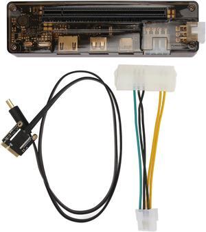 Acogedor Laptop External Independent Video Card Dock, Mini PCIE External Graphics Card Dock with 6Pin Connector, Mini PCIE Interface Cable (Mini PCI-E)