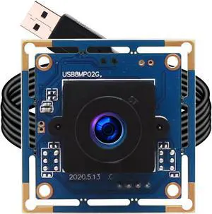 ELP 8mp usb Camera Module 2448p Webcam Board 2.1mm Wide Angle Lens Web Cam Smart Embedded Camera IMX179 4k usb webcam module,8megapixel HD Industrial Laptop USB Camera for Windows/Linux/Android/mas Os