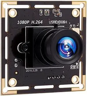 ALPCAM USB Camera Module Low Light Camera Module H.264 Security Camera Board with Digital Microphone Full HD 1080P 30fps Webcam with IMX323 Sensor Plug and Play USB Camera with 3.6mm Lens