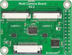 Arducam Multi Camera Adapter Module V2.2 for Raspberry Pi 4 B/3B+/3/2,