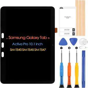 LCD Screen for Samsung Galaxy Tab Active Pro T540/T545/T547 10.1" Display for SM-T540 SM-T545 SM-T547 Digitizer Touch Screen Assembly with Repair Tools