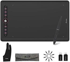 Artisul M0610 Pro Graphics Drawing Tablet 10x6inch Drawing Tablet with 8192 Levels Pressure Battery-Free Stylus 8 Customized Hot Keys, Digital Art Tablet Compatible with Mac Windows PC and Android