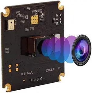 13mp USB Camera Module with Microphone Autofocus Audio Video Webcam Board for Computer Mini UVC USB2.0 PC Camera Industrial Embedded USB with Camera IMX214 Lightburn Camera for Laptop Jetson Nano