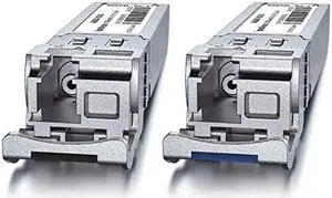 a Pair of 10GBase-BIDI Transceiver Compatible with Cisco SFP-10G-BXD-I/SFP-10G-BXU-I, 10G SFP+ BiDi 1330nm-TX/1270nm-RX, SMF, up to 20 km, for Cisco, Ubiquiti UniFi, Mikrotik, Netgear,D-Link and More