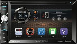 Soundstream VR-620HB VR-620HB 6.2-Inch Double-DIN DVD Head Unit with Bluetooth and Android MHL PhoneLink