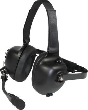 PRYME(r) HDS-EMB Racing Style Wired Dual-Muff Headset - Perfect for Racing, Avionics, and Industrial Use (Black)...