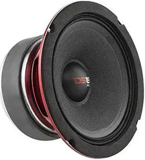 DS18 PRO-X5.4M Loudspeaker - 5.25", Midrange, Red Aluminum Bullet, 300W Max, 150W RMS, 4 Ohms - Premium Quality Audio Door Speakers for Car or Truck Stereo Sound System (1 Speaker)