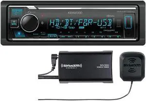 KENWOOD KMM-BT732HD Bluetooth Digital Media Car Stereo Receiver Supports  Alexa Plus SXV300V1 SiriusXM Tuner