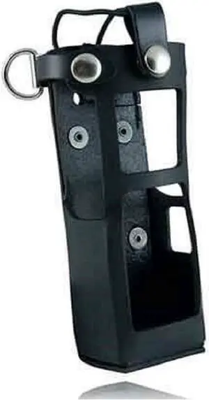 Boston Leather 5613RC-1 Custom Firefighter's Radio Holder for Motorola APX 7000 - Black