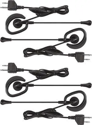 Midland AVP1 VOX Hands-Free Microphone Headsets Handheld Radios - 4 Pack