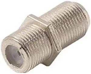 F-Female Barrel Connector Bag 100 Pack F-81 Splicer Coupler Adapter Female to Female Jointer Coupling 75 Ohm Coaxial Cable Splice Plug Extension