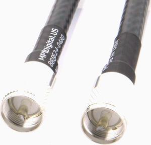 MPD Digital I LMR-400 Direct Burial I LMR400DB Times Microwave I Coax Cable with UHF PL259 Male to UHF PL259 Male Connector I Ultra Low Loss for Ham, CB Antenna RF Cable I Made in The USA I 40ft
