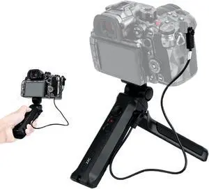 Handheld Shooting Grip & Mini Tripod Replace Panasonic DMW-SHGR1 Selfie Grip and Remote for Panasonic G100 G110 G9 GH7 GH6 GH5 GH5S G85 G95 S1 S1R S1H S5 FZ1000 II, Ideal for Vlogging Video Recording