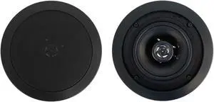 Rockville 2 CC525T Black 5.25" Commercial 70v Ceiling Speakers for Restaurant