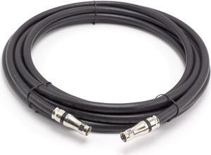 THE CIMPLE CO 200 Feet - RG-11 Coaxial Cable F Type Cable High Definition with RG11 Coax Compression Connectors - (Black)