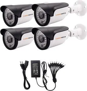 TIGERSECU Super HD 1080P 4-in-1 Security 4-Camera Bundle