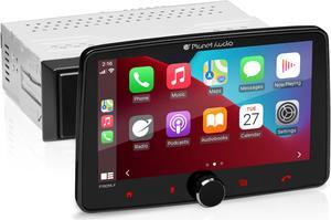 Planet Audio P70CPA-F Car Stereo - Apple CarPlay, Android Auto, Single Din, 7 Inch Touchscreen, Bluetooth, No CD DVD Player, AM/FM Radio Receiver