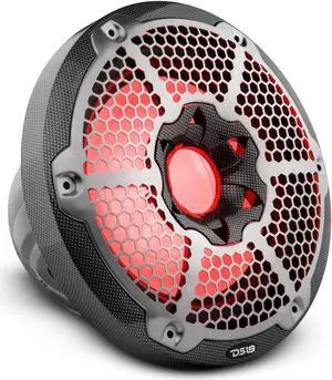 DS18 CF10SUB Black 10 Inch 10" Hydro Marine/ATV/UTV Weather Proof Subwoofer (with Integrated RGB Lights-600W Max/300W RMS)