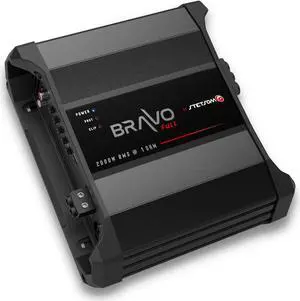 Stetsom BRAVO FULL 2000 1 Ohm Mono Car Amplifier, 2000.1 2K Watts RMS, 1O Stable Car Audio, HD Sound Quality, Crossover & Bass Boost, Car Stereo Speaker Subwoofer MD, Smart Coolers