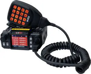 BTECH UV-25X4 (Second Gen.) Mini Mobile 25 Watt Tri Band Base, Mobile Radio: VHF, 1.255M, UHF Amateur (Ham)