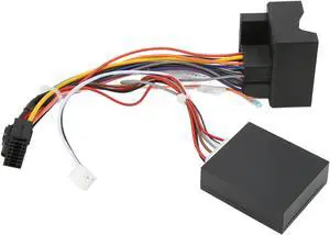 Qiilu Radio Wiring Harness, 16pin Wire Harness Power Cable with Canbus Box for Android Navigation Replacement for E53 X5 E39 5 Series