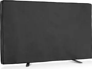 kwmobile Outdoor TV Cover for 55" TV - Weatherproof Dustproof TV Screen Protector - Black