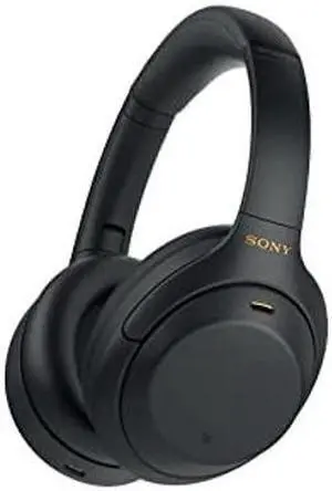Sony WH-1000XM4 Wireless Premium Noise Canceling Overhead Headphones - 30hr Battery Life, Over Ear Style with Mic for Phone-Call and Alexa Voice Control for Google Assistant - Black
