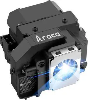 Araca ELPLP54 Replacement Projector Lamp with Housing for ELPLP55 Epson EX71 EX51 H331A EX31 H309A H310C H328A H328B PowerLite S8+ S7 705HD H335A EB-W8D PowerLite Presenter Lamp
