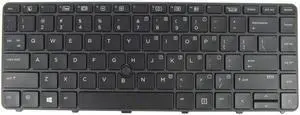 Abakoo New Keyboard Compatible with HP PROBOOK 430 G3, 430 G4, 440 G3, 440 G4, 445 G3, 640 G2, 645 G2 Series with Backlit Frame Black US