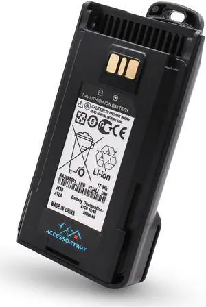 Replace FNB-V134LI 7.4V 2600mAh Li-Ion Battery for vertex Standard VX-260 VX-261 VX-264 EVX-261 VX-451 VX-454 VX-459 Two Way radios FNB-V133Li FNB-V134 FNB-V134LI Replacement Battery with Belt Clip