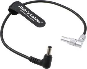 Alvin's Cables Z CAM S6 Power Output Cable Ninja V DC Jack to 2 Pin Right Angle Upward