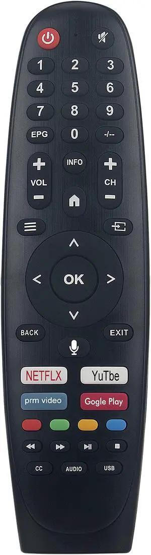 AULCMEET Replace Voice Remote Controllor Compatible with Caixun Smart TV EC32V2HA EC40V2FA