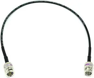 AV-Cables 12G 4K HD SDI BNC - BNC Cable Belden 4855R Mini RG59 (3ft, Black)
