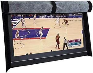 BroilPro Accessories Outdoor 50" TV Set Cover,Scratch Resistant Liner Protect LED Screen Best-Compatible with Standard Mounts and Stands (Black)
