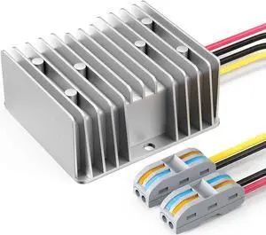 24v to 12v Converter, Voltage 24 to 12 Volt Step Down Converter 30a 360w Converter Easy Connectors for Cars, Golf Cart,Trucks & Solar Systems