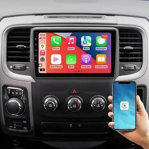 CZSWCH Android 12 Stereofor Dodge Ram 1500 2500 3500 (2013-2018) Manual AC,9 Inch IPS Screen 2G+32G Built-in Wireless Carplay/Android Auto