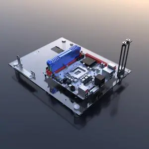 DIY Gaming Computer Open Case Acrylic Open Chassis Rack Support Motherboards ATX M-ATX ITX PC Test Bench (ITX)