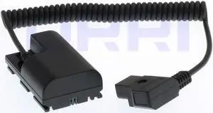 DRRI DR-E6 Dummy Battery to Dtap Coiled Cable for SmallHD 501 502 702 Monitor