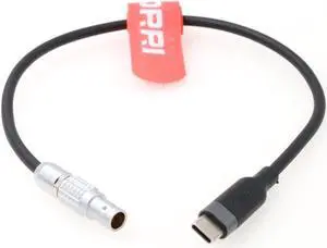 DRRI Ronin RS2 Stabilizer PD Powerbank to Nucleus M Follow Focus Motor 7-Pin to USB-C Power Cable