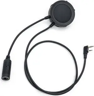 EARMOR Tactical Headset Kenwood Version PTT Military Standard 7.0 Plug for Radio Adapter