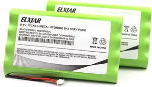 Coonyard (2-Pack) 9.6V 1500mAh NI-MH Battery Compatible with Yaesu Vertex FT-817 FT-817ND, Replacement for FNB-72 FNB-72x FNB-72xe FNB-72xh FNB-72xx FNB-85 Two Way Radio and walkie Talkie Battery