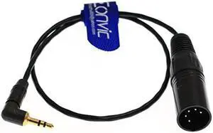 Eonvic 5pin XLR male Plug to 3.5mm Stereo Jack ARRI XT Audio Cable 0.5m