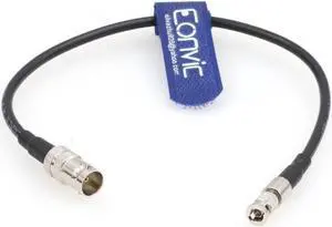 Eonvic Micro BNC Male to BNC Female Coaxial Cable for Video Assist 5" 3G Blackmagic Design Monitors 6G HD SDI Video Cable 15CM