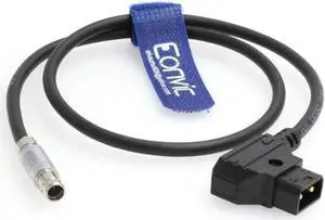 Eonvic Power Cable Fischer RS 3 Pin Male to Dtap for Arri Alexa Camera